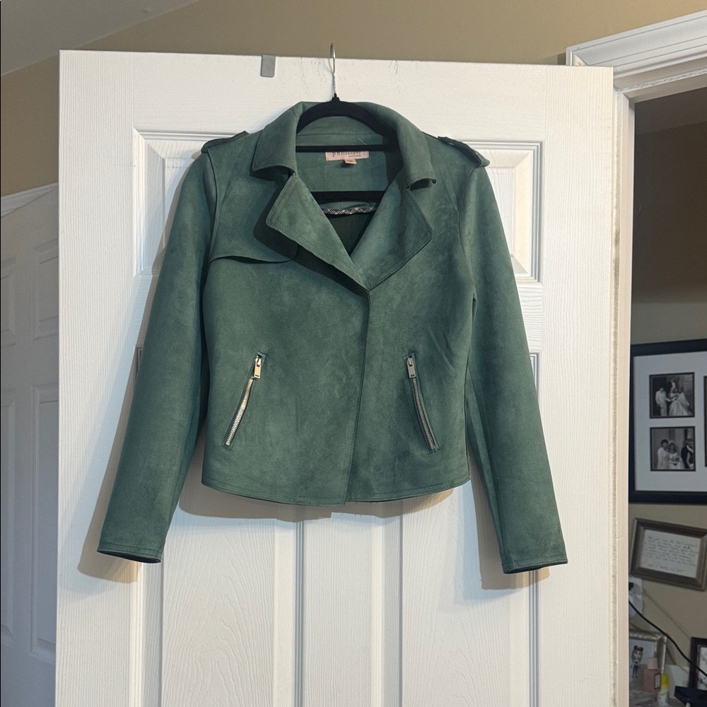 Philosophy Green Faux Leather Jacket